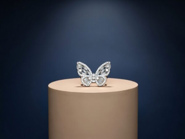 The Monarch Filigree Butterfly Sparkle Ring