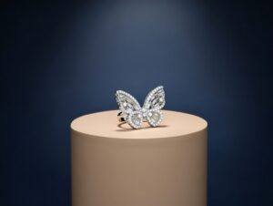 The Monarch Filigree Butterfly Sparkle Ring