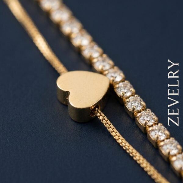 Zevelry Bella Heart Bracelet Close Up Zevelry-Bella-Heart-Bracelet-Close-Up