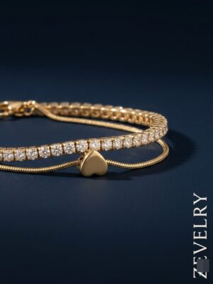 Zevelry-Bella-Heart-Bracelet-Side