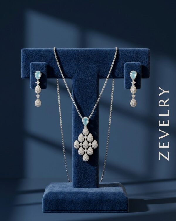 Zevelry Daisy Ocean Pendant Set T stand Zevelry-Daisy-Ocean-Pendant-Set-T-stand