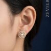 Zevelry Lily Pearl Earrings Model wearing Zevelry-Lily-Pearl-Earrings-Model-wearing