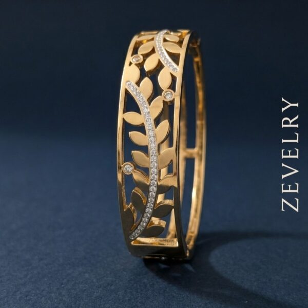 Zevelry Maya Leaf Bangle Bracelet Main Zevelry-Maya-Leaf-Bangle-Bracelet-Main