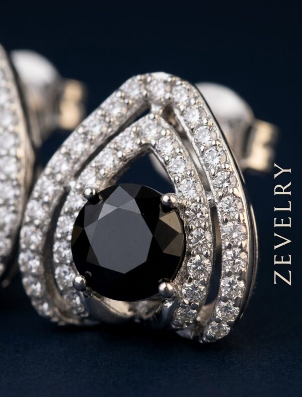 Zevelry Obsidian Grace Earrings Close Up Zevelry-Obsidian-Grace-Earrings-Close-Up