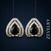 Zevelry Obsidian Grace Earrings Hanging Zevelry-Obsidian-Grace-Earrings-Hanging