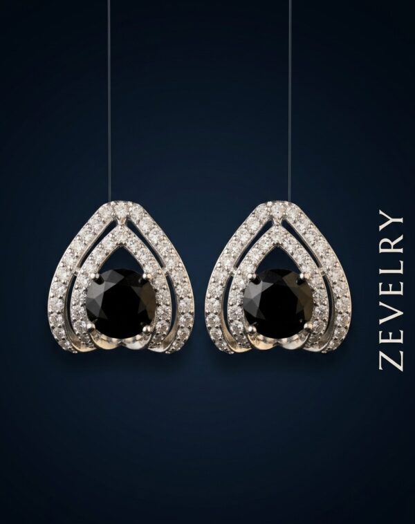 Zevelry Obsidian Grace Earrings Hanging Zevelry-Obsidian-Grace-Earrings-Hanging