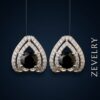 Zevelry Obsidian Grace Earrings Hanging Zevelry-Obsidian-Grace-Earrings-Hanging
