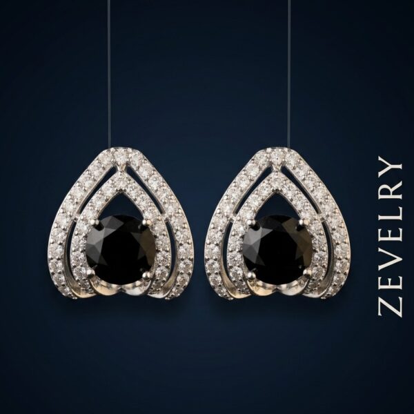 Zevelry Obsidian Grace Earrings Hanging Zevelry-Obsidian-Grace-Earrings-Hanging