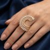 Zevelry Soleil Statement Ring Model wearing Zevelry-Soleil-Statement-Ring-