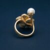 ZevelrySilver Pearl Cocktail Ring Gold Back ZevelrySilver-Pearl-Cocktail-Ring-Gold-Back