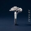 ZevelrySilver Pearl Cocktail Ring Side Zevelry-Silver-Pearl-Cocktail-Ring-Back-View
