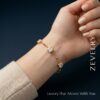 Gold Crystal Bracelet for Women Minimalist Luxury Bracelet ZEVELRY Mode; Wearing Gold Crystal Bracelet for Women Minimalist Luxury Bracelet ZEVELRY