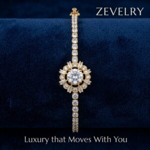 Luxury Gold Zircon Bracelet for Women Elegant Crown Design Bracelet ZEVELRY Main Luxury Gold Zircon Bracelet for Women Elegant Crown Design Bracelet ZEVELRY Main