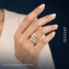 Gold Princess Cut Zircon Ring for Women Imperia Radiance Ring ZEVELRY MW Gold Princess Cut Zircon Ring for Women Imperia Radiance Ring ZEVELRY Main