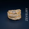 Gold Princess Cut Zircon Ring for Women Imperia Radiance Ring ZEVELRY Main Gold Princess Cut Zircon Ring for Women Imperia Radiance Ring ZEVELRY Main