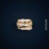 Gold Princess Cut Zircon Ring for Women Imperia Radiance Ring ZEVELRY Top Gold Princess Cut Zircon Ring for Women Imperia Radiance Ring ZEVELRY Main