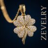 Gold Stainless Steel Flower Pendant Necklace for Women – Verdelle Bloom Pendant ZEVELRY