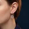 Midnight Stellar Drop Earrings Premium Silver Star Earrings with Black Stones ZEVELRY MW Midnight Stellar Drop Earrings Premium Silver Star Earrings with Black Stones ZEVELRY