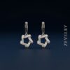 Midnight Stellar Drop Earrings Premium Silver Star Earrings with Black Stones ZEVELRY Main Midnight Stellar Drop Earrings Premium Silver Star Earrings with Black Stones ZEVELRY