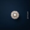 Silver Pearl Floral Ring for Women Luxury Zircon Statement Ring ZEVELRY Main2 Silver Pearl Floral Ring for Women Luxury Zircon Statement Ring ZEVELRY