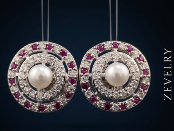 Silver Pearl Stud Earrings for Women Luxury Zircon Halo Earrings ZEVELRY CU Silver-Pearl-Stud-Earrings-for-Women-Luxury-Zircon-Halo-Earrings-ZEVELR