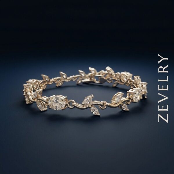 Stainless Steel Crystal Bracelet – Avelisse Vine Bracelet ZEVELRY SC M Stainless Steel Crystal Bracelet – Avelisse Vine Bracelet ZEVELRY