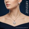 ZEVELRY Asteria Halo Silver Pendant Set for Women Premium Cubic Zirconia Luxury Jewellery Set MW ZEVELRY Asteria Halo Silver Pendant Set for Women Premium Cubic Zirconia Luxury Jewellery Set