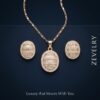 ZEVELRY Aurevine Radiance Gold Pendant Set with Cubic Zirconia for Women Main ZEVELRY Aurevine Radiance Gold Pendant Set with Cubic Zirconia for Women