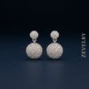 ZEVELRY Elowen Drop Earrings for Women Premium Silver Pavé Luxury Earrings Main ZEVELRY Elowen Drop Earrings for Women Premium Silver Pavé Luxury Earrings
