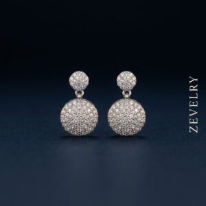 ZEVELRY Elowen Drop Earrings for Women Premium Silver Pavé Luxury Earrings Main ZEVELRY Elowen Drop Earrings for Women Premium Silver Pavé Luxury Earrings
