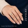 ZEVELRY Solenne Eclipse Ring – Adjustable Gold Ring with Black Stone for Women MW ZEVELRY Solenne Eclipse Ring – Adjustable Gold Ring with Black Stone for Women
